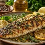 Herb Grilled Fish Fillet: this 10-minute herb marinade makes it smell like summer before it even hits the plate