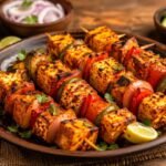 Paneer Tikka: I use one extra ingredient in the marinade and the cubes stay soft inside with beautifully charred edges in 30 minutes