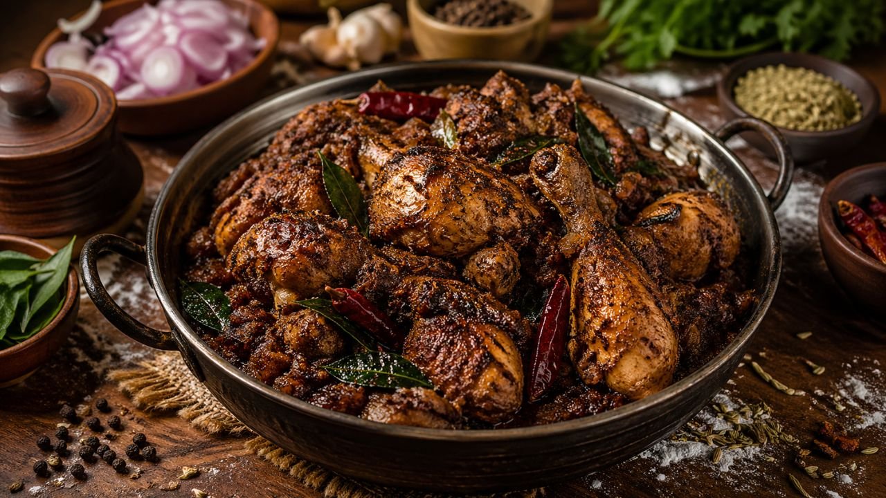 Chettinad Pepper Chicken Masala