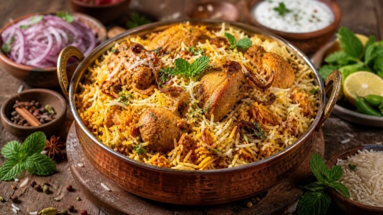 Hyderabadi Dum Chicken Biryani