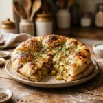 Punjabi Stuffed Aloo Kulcha: I let the dough rest 20 minutes longer and it puffs up softer, stretchier, and much harder to stop tearing into