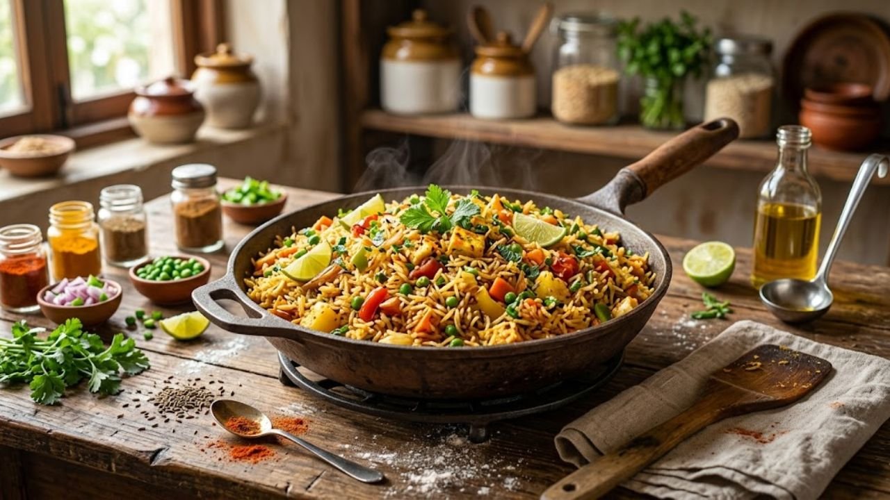 Street-Style Tawa Pulao Rice